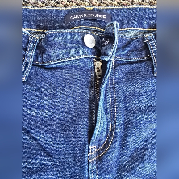 Calvin Klein Blue Straight Cut Jeans - Picture 11 of 12